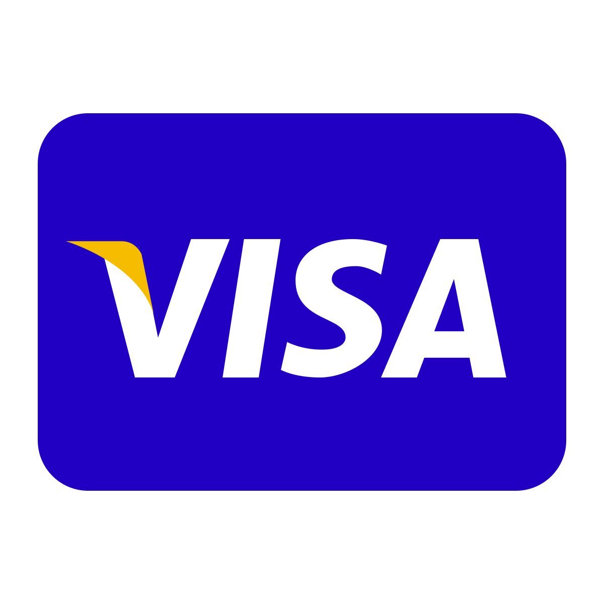 Visa icon in Color Glass style